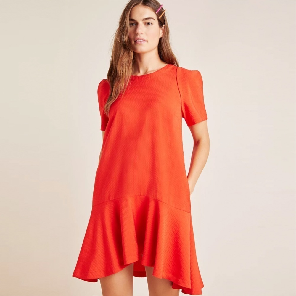 Anthropologie - Maeve - Rousseau Flounced Mini Dress